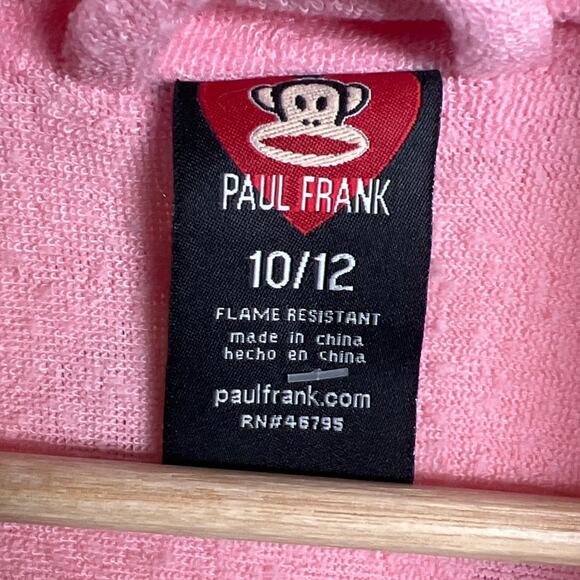 Paul Frank 10/12 “The Monkey” Bath Wrap/Robe Pink - Picture 3 of 7